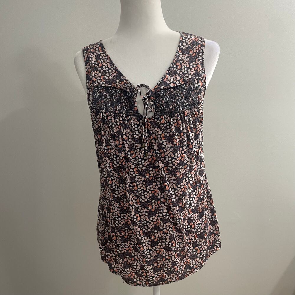 LOFT Floral Babydoll Tank XS Coquette Cottagecore